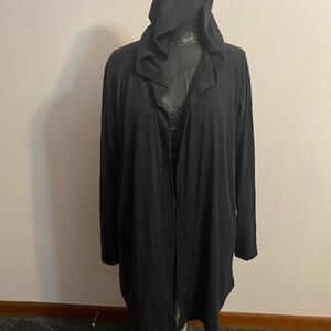 SanMar Gray open Cardigan hoodie, size XL